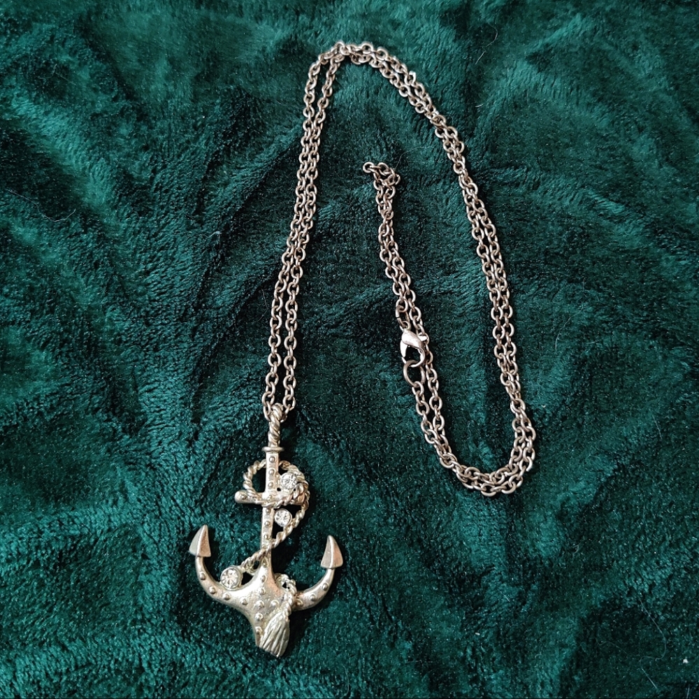 Silver Anchor Necklace